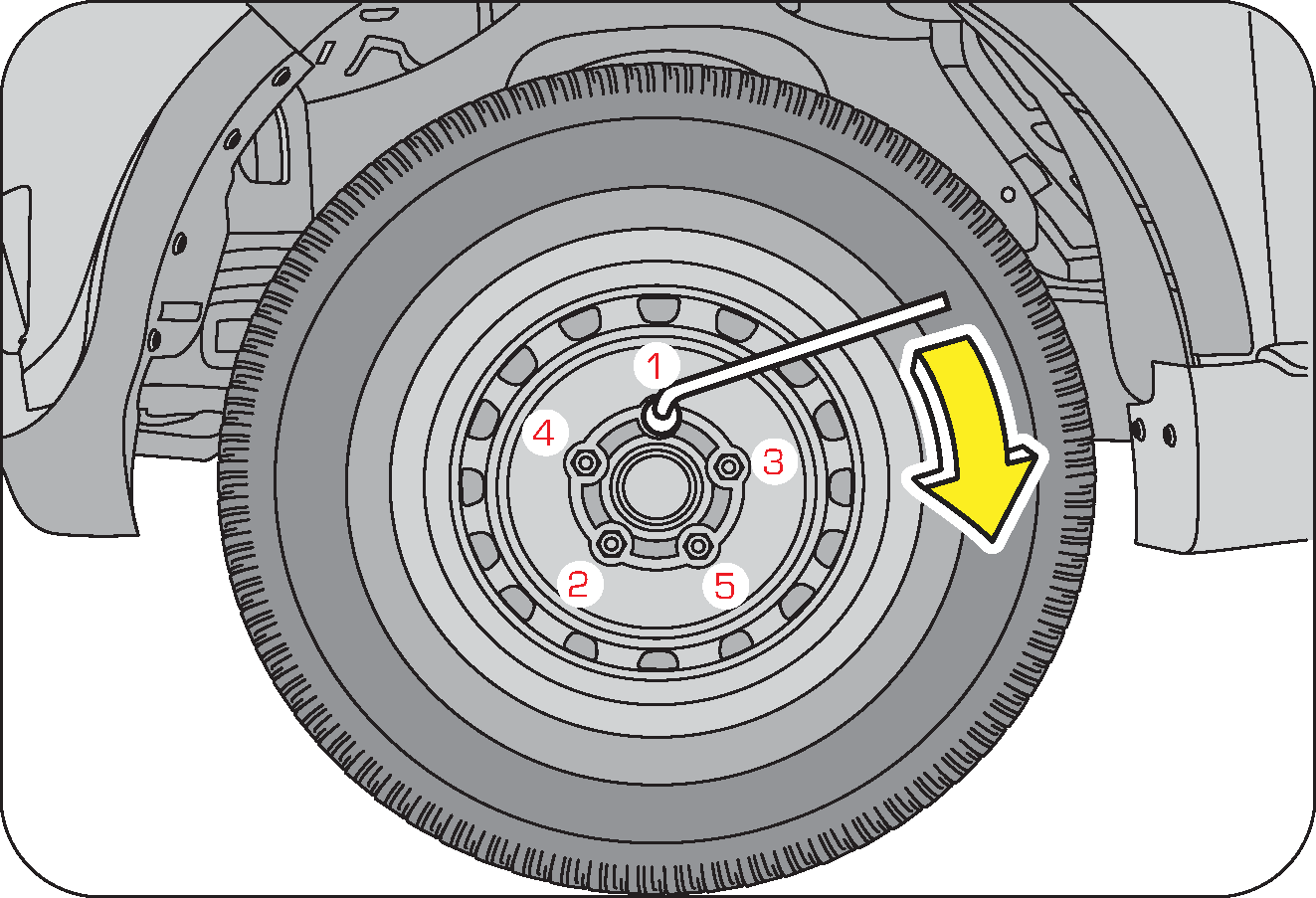 Spare Wheel Removal